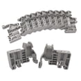 thumbnail image 1 of E/ Din Rail Terminal Blocks End Stopper Bracket Grey,Terminal Block Connector(Pack Of 100), 1 of 5