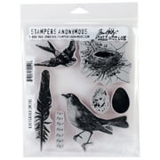 Tim Holtz Cling Stamps 7"X8.5"-Bird Feather