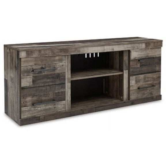 Signature Design by Ashley Derekson 4 Drawer 60" TV Stand, Multi Gray