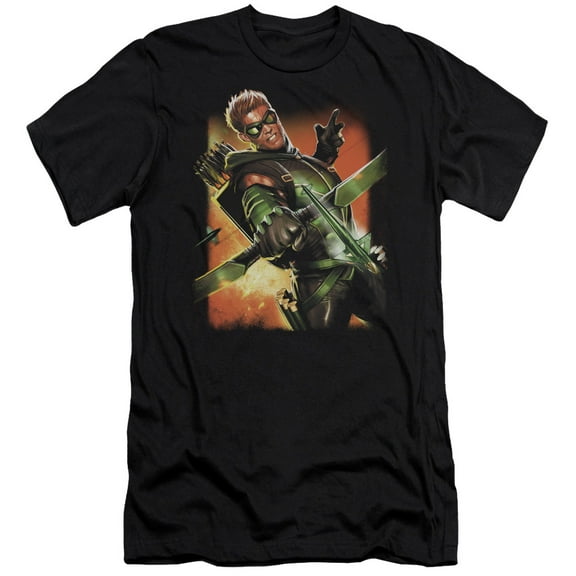 Justice League Green Arrow #1 S/S Adult 30/1 T-Shirt Black