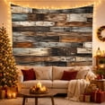 thumbnail image 3 of Horizontal Arrangement Weathered with Reclaimed Wooden Planks, Mystical Fantasy for Space Lovers, Wall Decor, Housewarming Gift, Tapestry Wall Hanging for Dorm and Living Room, 3 of 7