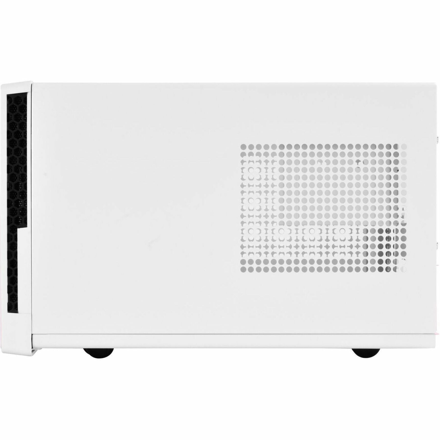 Silver Stone Technologies SG13WB Mini-DTX Small Form Factor Computer Case - White