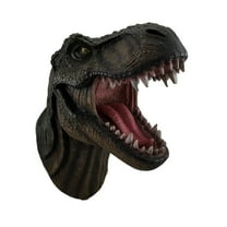 Zeckos Jurassic Jaws Snarling Tyrannosaurs Rex Wall Mounted Dinosaur