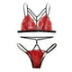 thumbnail image 1 of Gibobby Conjunto de lencería Lencería sexy para mujer, camisón de encaje con camisola de encaje para mujer lencería(Rojo, XXG), 1 of 5