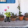thumbnail image 4 of Gymnture Rolling Flower Pot Stand with Tray & Casters - Heavy Duty Black, 4 of 11