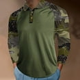thumbnail image 2 of Vedolay Polo Shirt for Men 2023 Zipper Button Long Sleeves Loose Shirt AG,3XL, 2 of 4