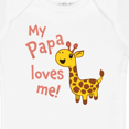 thumbnail image 4 of Inktastic My Papa Loves me- cute giraffe Boys or Girls Baby Bodysuit, 4 of 5