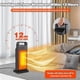 thumbnail image 4 of 2000w Portable Fan Heater, Adjustable Space Heater With Remote Control, 12h Timer, 3 Temperature Modes, 60 Oscillation, 4 of 5