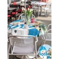 thumbnail image 4 of Outdoor Tablecloth with Umbrella Hole and Zipper, Blue Christmas Round Table Cloth 54 Inch Waterproof Tablecloth, Winter Snowman Xmas Pine Tree Snowy Picnic Table Cover for Patio Camping, 4 of 7