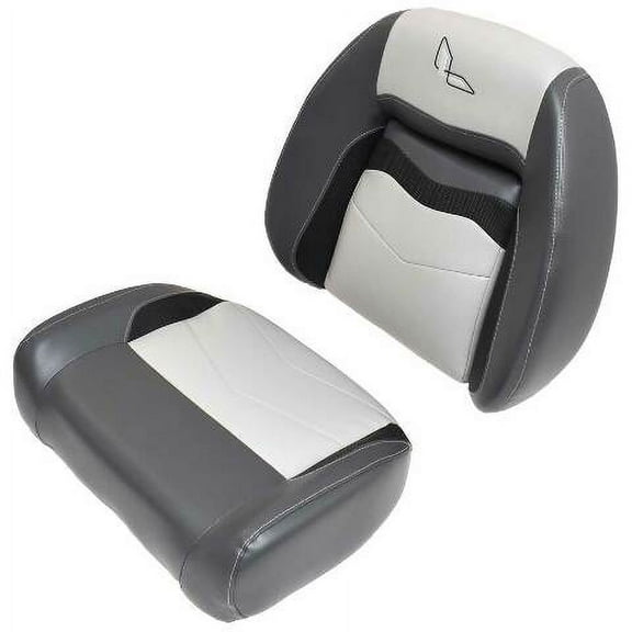 Lowe Boat Seat Cushions 2370865 | Wise w/ Logo Gray Black 2240630