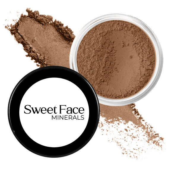 COCOA FOUNDATION (30g Full Size Sifter Jar) – Matte Mineral Makeup – Buildable Natural Coverage Loose Powder Foundation – Sweet Face Minerals