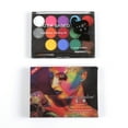 thumbnail image 4 of Amdohai Professional Face & Body Painting Kit 15 Colors Face Paint Kit with 2 Brushes Water, 4 of 8