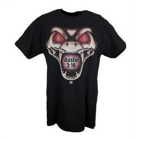 Stone Cold Steve Austin Rattlesnake Mens Black T-shirt XXL