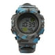 thumbnail image 5 of Reloj deportivo resistente al agua, cronógrafo noctilucente para hombre, regalo para estudiantes, color camuflaje azul para exteriores., 5 of 14