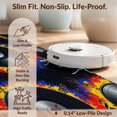 thumbnail image 6 of Design&I 9'x12' Washable Area Rug Record Vinyl Retro Turntable Graphic Flowing Eighth Notes Frame for Great Room, Large Living Giant Skid-Resistant, 6 of 7