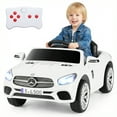 thumbnail image 1 of Gymax Licensed Mercedes-Benz SL R231 Kids Ride on Car 12V Electric Vehicle w/ Music White, 1 of 10