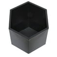 thumbnail image 4 of CosmoLiving by Cosmopolitan 18", 14", 9"W Indoor Outdoor Black Metal Planter (3 Count), 4 of 9