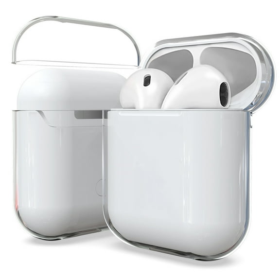 Case for Airpods, Clear Transparent Ultra Slim Hard Protector Cover for Apple Airpods Console