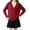 Wine, variant on BXJX Girls Knit Cardigan Sweaters 7-16, Long Sleeve Cotton School Uniform Button Down Casual Cardigans with Pockets Navy