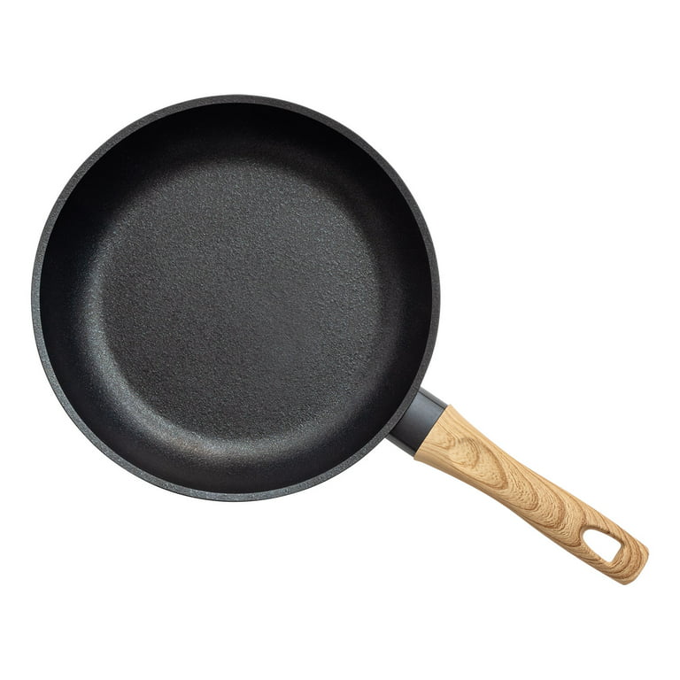 IRIS USA 10 inch Cast Aluminum Nonstick Frying Pan Skillet with Soft Touch  Handle, Fry Pan 