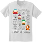 MOVIES & TV South park Big Men's outline graphic tee, 2xl