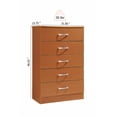 thumbnail image 5 of Hodedah 5-Drawer Chest, Multiple Colors, 5 of 6
