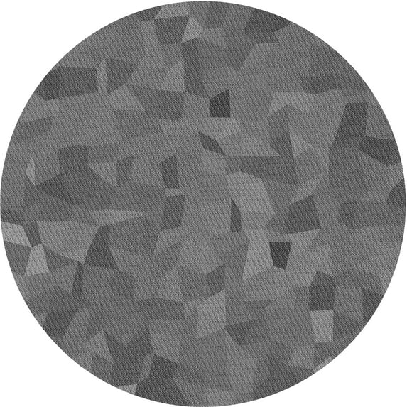 Ahgly Company Machine Washable Indoor Square Transitional Gray Area Rugs, 3' Square