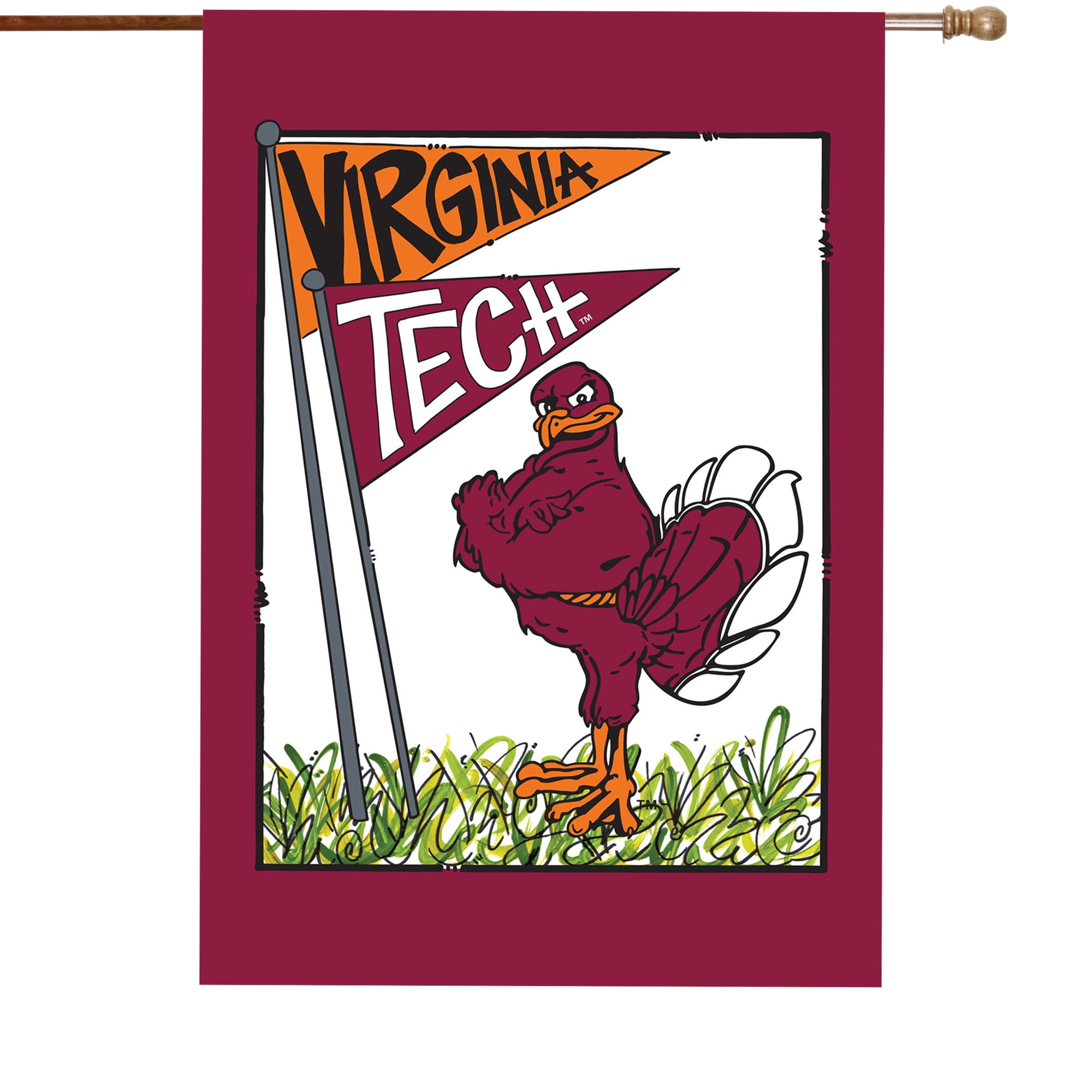 Virginia Tech Hokies 28" x 40" Double-Sided House Flag - Walmart.com