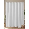 thumbnail image 4 of Boanket Polyester Fabric Lighting Grey Solid, Shower Curtain, Pure Color Waterproof Bathtub Curtain Bathroom Decor Set with Hooks 72 x 72 Inches,, 4 of 6