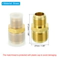 thumbnail image 2 of Unique Bargains 5/8 Inch Male Flare x 3/4 Inch Male Flare Connector, Brass Adapter Reducing Union Tube Coupler, 2 of 5