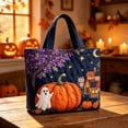 thumbnail image 4 of Quilted Tote Bag with Halloween Print and Reinforced Shoulder Strap for Shopping Daily Use, 4 of 4