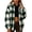 A04-Green, variant on Womens Plaid Fuzzy Fleece Zip Up Jacket Oversized Stand Collar Sherpa Jacket Loose Fit Warm Plush Outerwear for Fall Winter