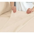 thumbnail image 4 of Shunjie.Home Twin Bed Sheets Set 3 Pieces, 600 Thread Count 100% Egyptian Cotton Bed Sheets, Breathable, Soft & Silky Sateen Weave Fits Mattress from 8" Up to 16" Deep Pocket(Beige, Twin), 4 of 7