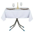 thumbnail image 2 of BalsaCircle 54" White Square Premium Polyester Tablecloth Catering Dining Table Linens, 2 of 2