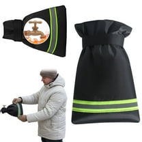 6.3" x 9.4" Insulated Spigot Cover, Waterproof Hose-Bib Sock, Drawstring Front Door Rv, No-Tool Winterizing, Home Must-Have Outdoor Tube Faucet Cover