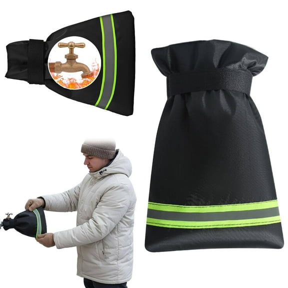 6.3" x 9.4" Insulated Spigot Cover, Waterproof Hose-Bib Sock, Drawstring Front Door Rv, No-Tool Winterizing, Home Must-Have Outdoor Tube Faucet Cover
