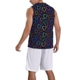 thumbnail image 2 of Naloa Colored Hearts Basketball Jersey Reversible Men's Mesh Athletic Sports Shirts Training Practice S-4XL3X-Large, 2 of 6
