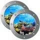 thumbnail image 1 of Cartoon Wall Stickers Decals 2PCS Easy Peel & Stick Ocean Animal Wall Art for Living Room Bedroom Decor, 1 of 4