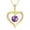2-Feb, variant on Taioiat Birthstone Necklace for Women Heart and Love Gold Plated Pendant Birthstone Jewelry Birthday Anniversary Mother's Day Jewelry Gift for Mom Wife Sister Girlfriend Her