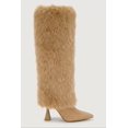 thumbnail image 3 of Women's Faux Fur Pointed Toe Spool Heel Boots, 3 of 6