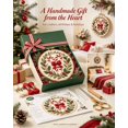 thumbnail image 4 of Floleo Christmas Theme Embroidery Kit Candy Cane Style with All Tools, Hand Embroidery Starter Set for Adults Beginners Holiday Home Decor Gift Cross Stitch, 4 of 8