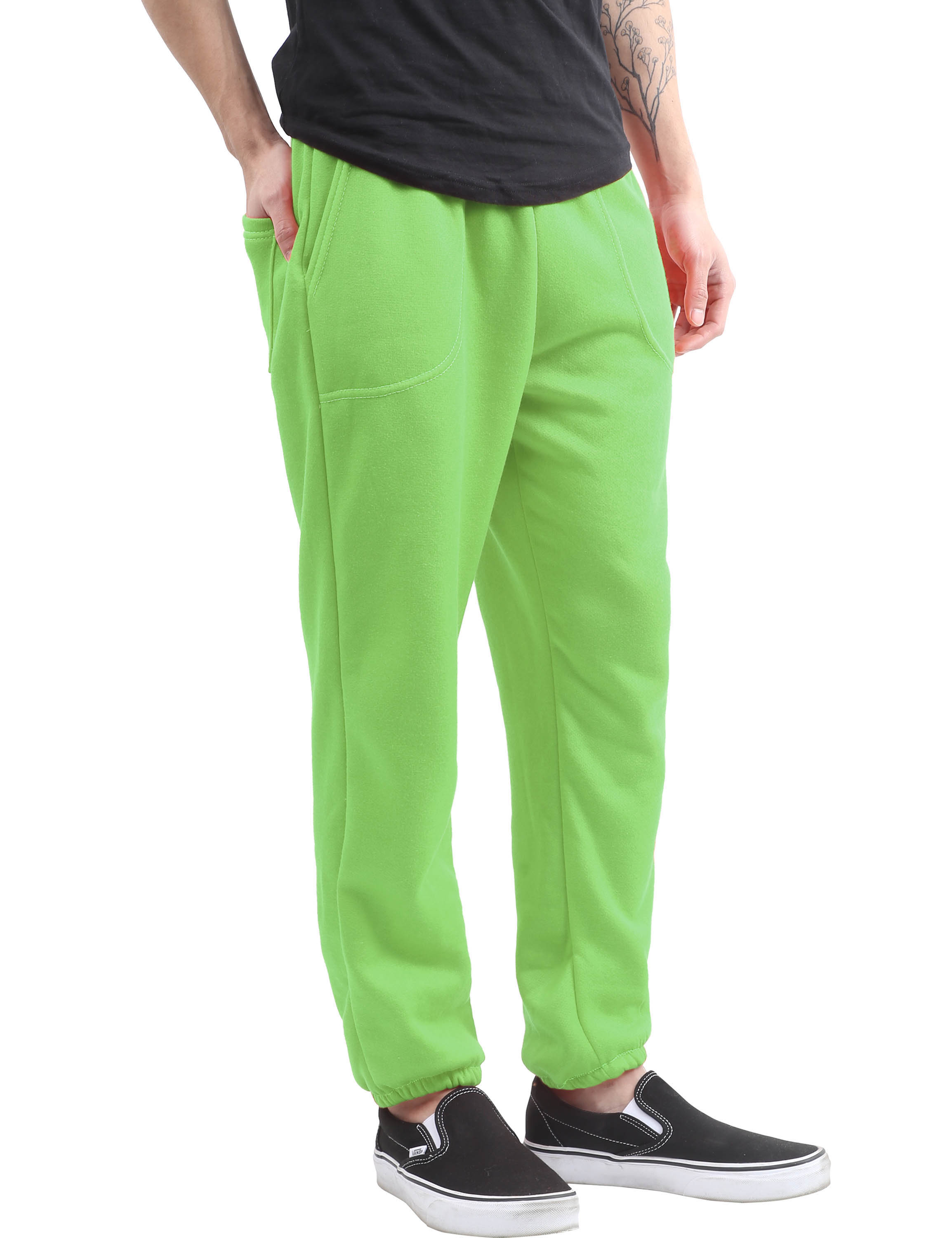 Ma Croix Men's Elastic Bottom Sweatpants with Pocket - image 2 of 5