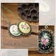 thumbnail image 5 of Kearding Kit de bordado para principiantes Costura a mano Costura Colgantes Collar DIY Punto de cruz Ornamento Herramienta, Beige Type2 NO2, 5 of 6