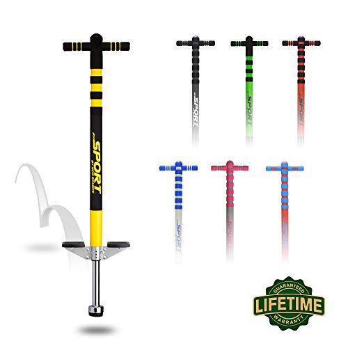 Bounce Soft Easy Grip Sport Pogo Stick for 59 Years Age, Black and