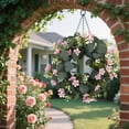 thumbnail image 5 of Wedding Wreath Welcome Sign for Front Door, Wall Hanging Decor Boho Spring Wreaths, Porch Wreath Outdoor Garden Yard Artificial Wreath, 5 of 6