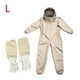 thumbnail image 2 of Trajes de apicultura ventilados de cuerpo completo para adultos - Traje de apicultor con velo de esgrima L, 2 of 9