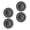 grey, variant on Pack of 4 Analog Rocker Caps Gaming Accessories Game Controller Thumbstick Covers Joystick Caps