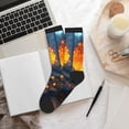 thumbnail image 6 of KLL Glowing Mushroom In Forest Print Cool Socks Men's Women's Crew Socks Funny Crazy Novelty Stockings, 6 of 7