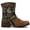 Brown, variant on Men's Western Boots With Cowboy Boot Zipper Short Boots Traditional Round Toe Work Boots Men's Motorcycle