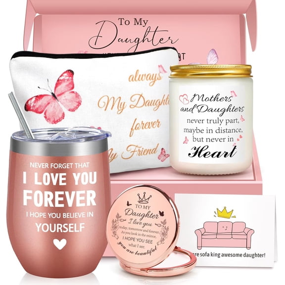 Daughter Birthday Gifts, Gifts for Daughter, Daughter Gifts from Mom Dad, Gifts for Daughter Adult, To My Daughter Gifts Basket Box for Daughter Birthday Christmas Thanksgiving Mother Day Valentines